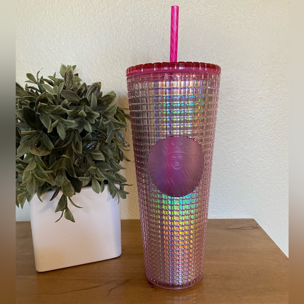 NWT Starbucks Diachronic Bubblegum Venti 24 oz Tumbler with Straw